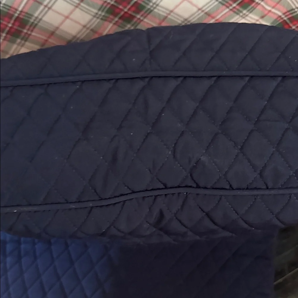 Vera Bradley Navy Quilted Laptop Bag